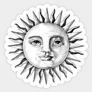 Sun Face Sticker